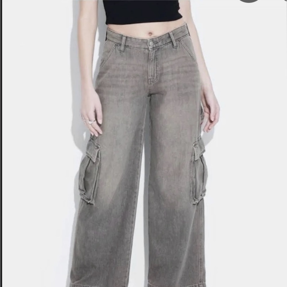 Wild Fable Gray Cargo Women Jeans